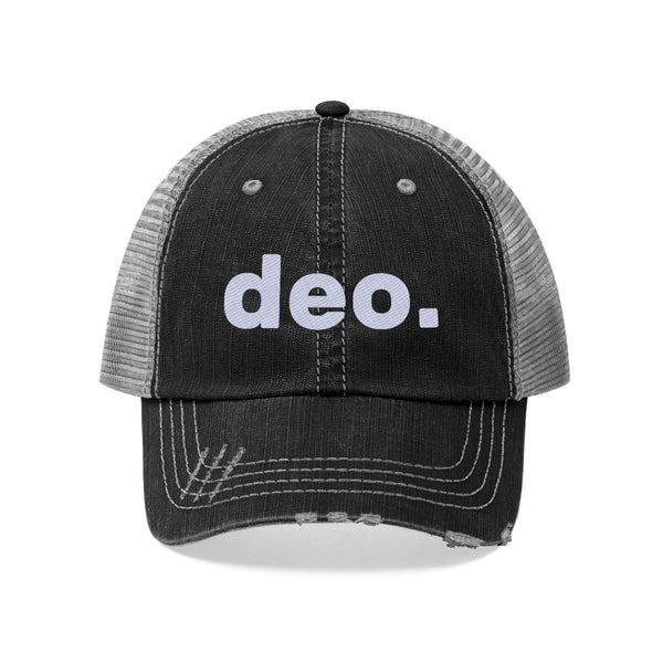 deo White Trucker Hat