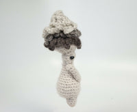 Crocheted Young Ink Cap plushie